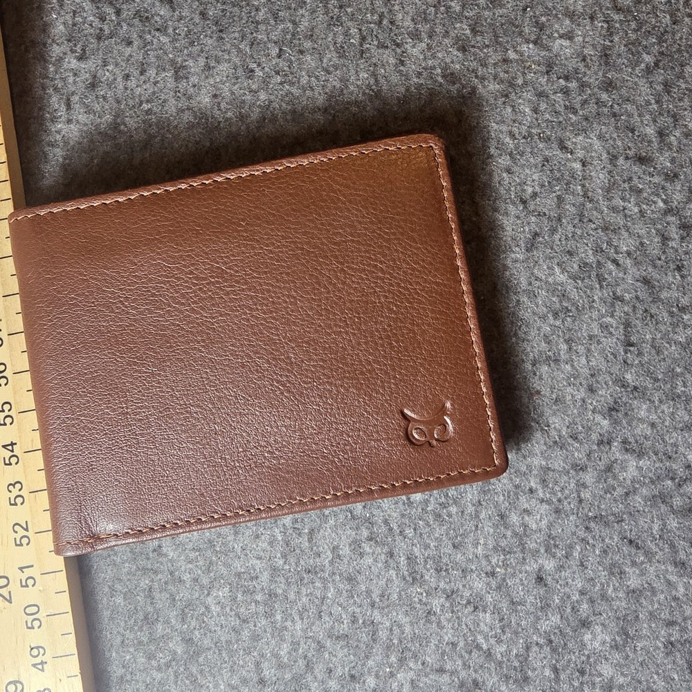 Wise Owl Leather Wallet Brown 668